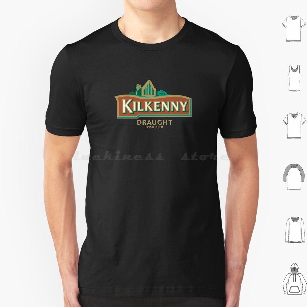 Beer Wine Gin - Camiseta Kilkenny talla grande 100% algodón