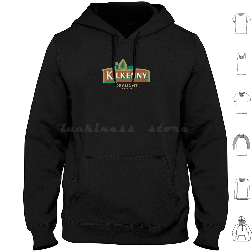 Beer Wine Gin - Sudaderas con capucha Kilkenny de manga