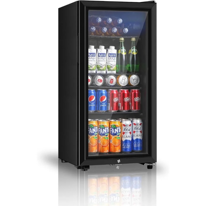Wine Beer Cooler Fridge - Refrigerador para bebidas, mininevera de 3,2