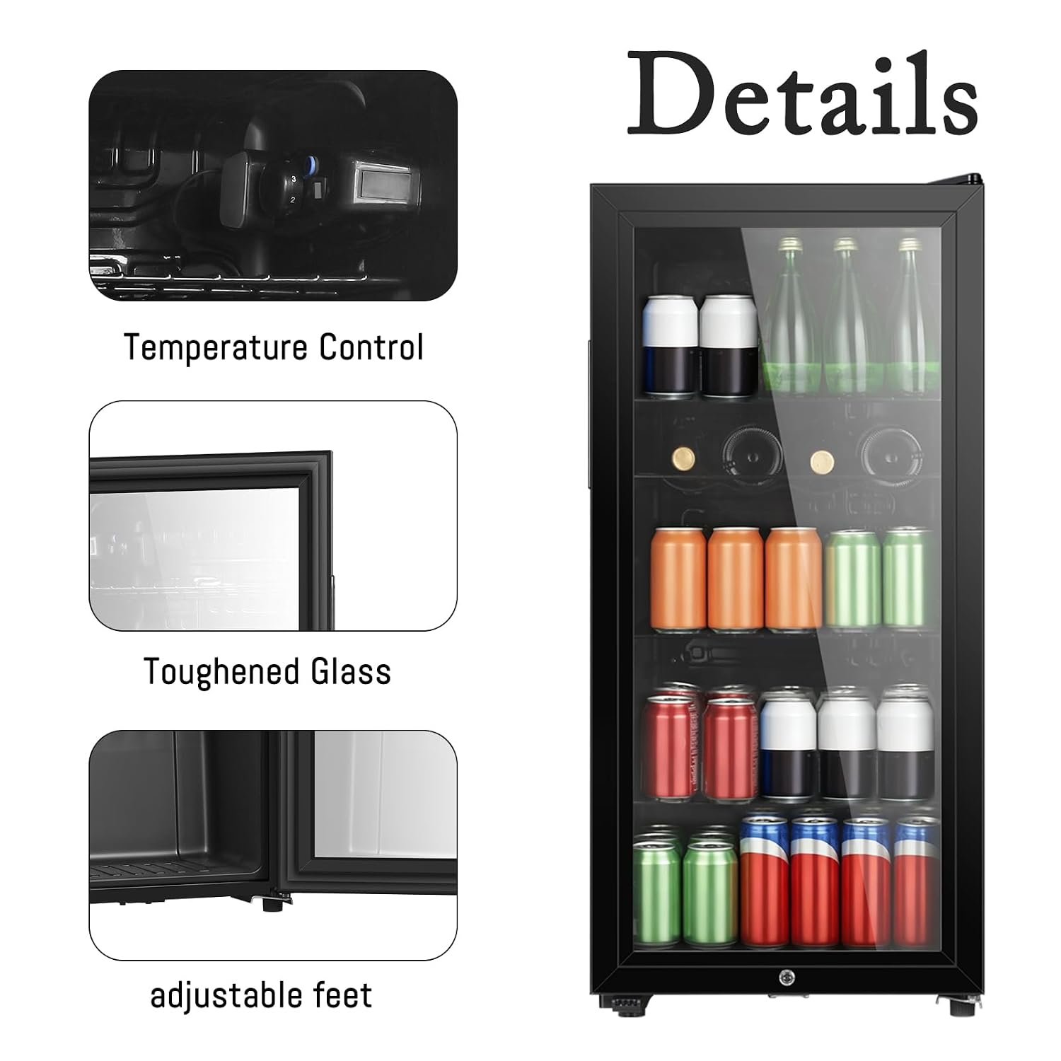 Refrigerador para Bebidas de 4 - Wine Beer Cooler Fridge reseña y precio