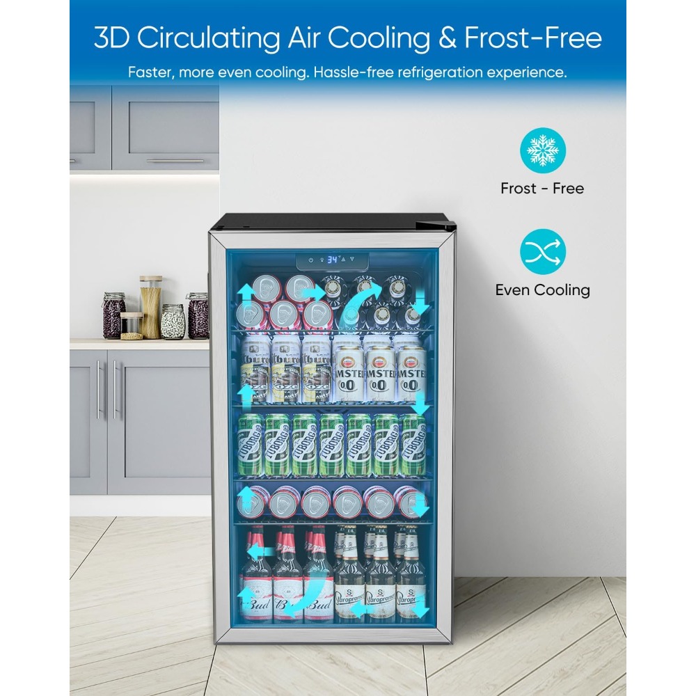 Refrigerador para Bebidas - Mi - Wine Beer Cooler Fridge reseña y precio