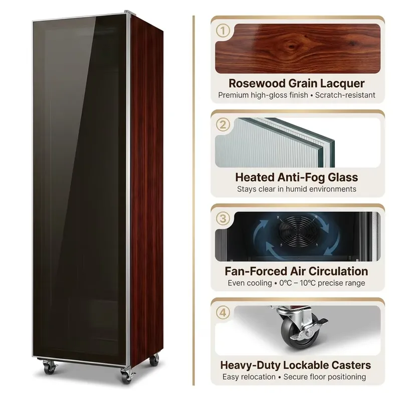 Refrigerador Vertical para Exh - Wine Beer Cooler Fridge reseña y precio