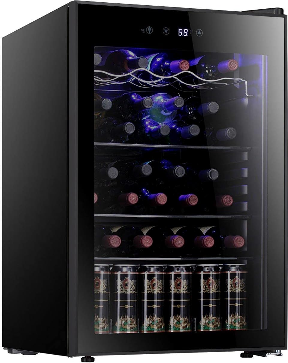 Enfriador de Vino de 36 Botell - Wine Beer Cooler Fridge reseña y precio