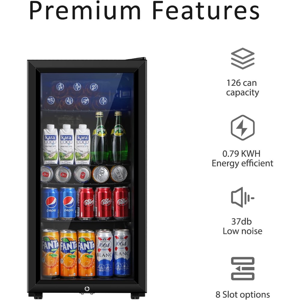 Refrigerador de bebidas, minir - Wine Beer Cooler Fridge reseña y precio