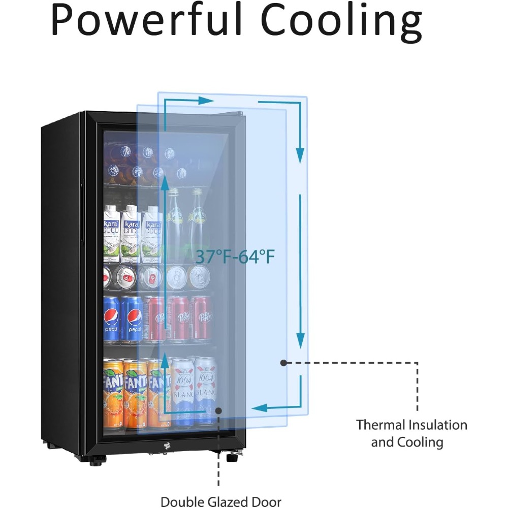 Refrigerador de bebidas, minir - Wine Beer Cooler Fridge reseña y precio