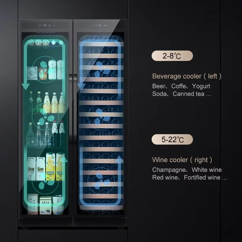 Nevera para bebidas integrada, - Wine Beer Cooler Fridge reseña y precio